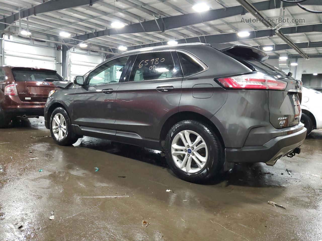 2019 Ford Edge Sel Серый vin: 2FMPK4J94KBC06612