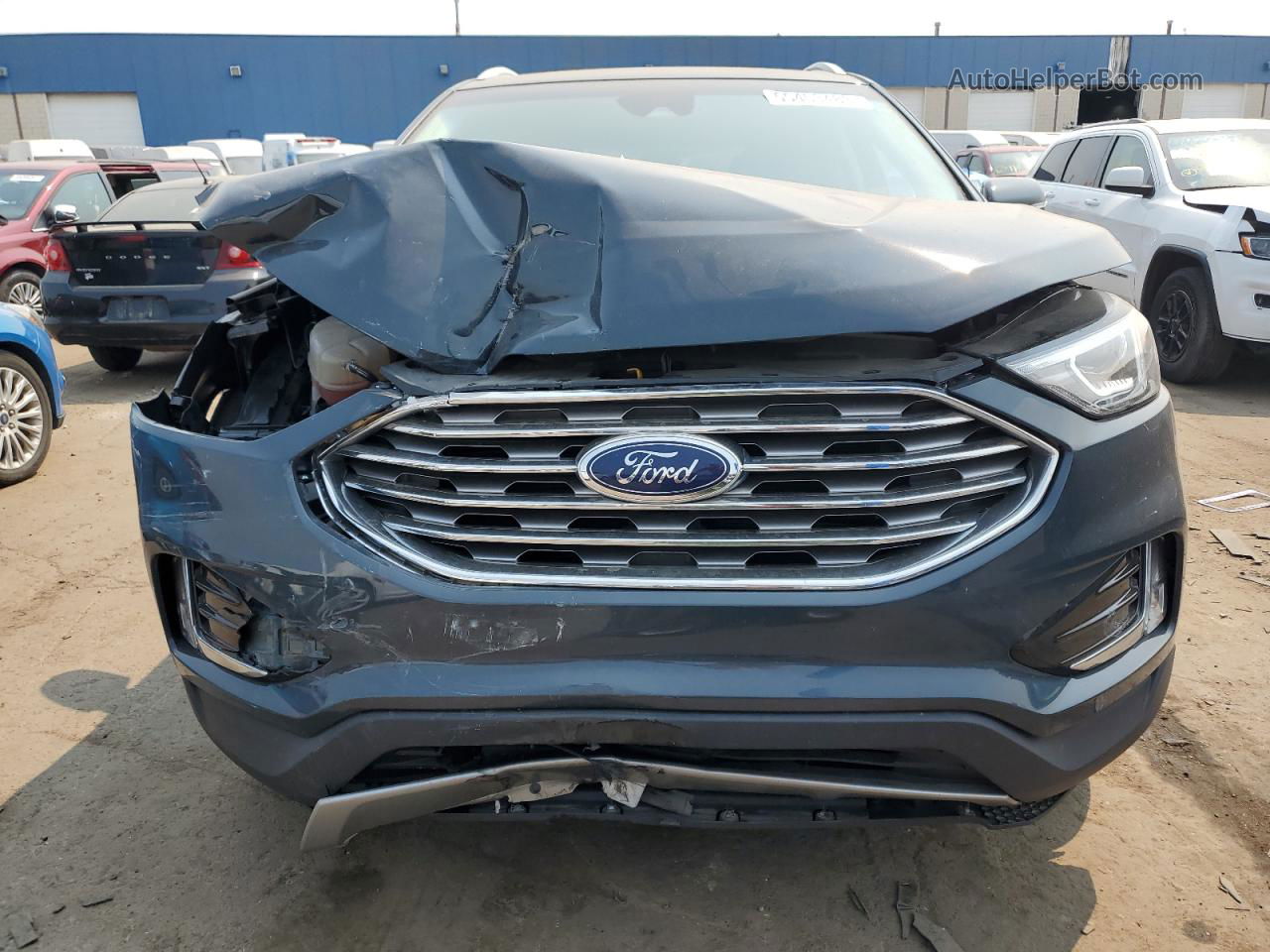 2019 Ford Edge Sel Blue vin: 2FMPK4J94KBC26567