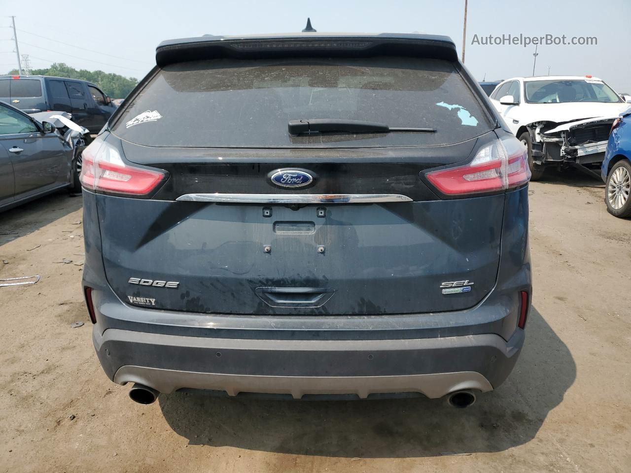 2019 Ford Edge Sel Blue vin: 2FMPK4J94KBC26567