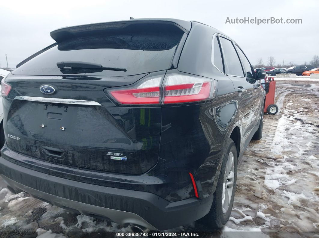 2020 Ford Edge Sel Черный vin: 2FMPK4J94LBA70676