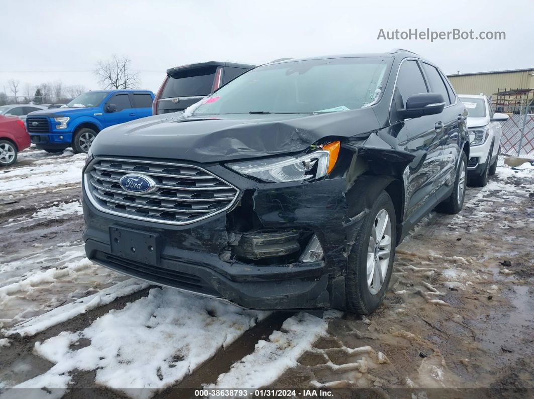 2020 Ford Edge Sel Черный vin: 2FMPK4J94LBA70676