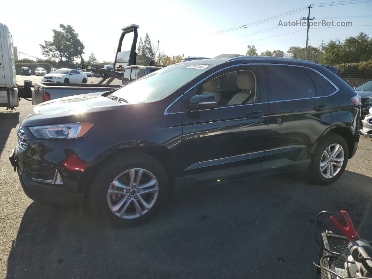 2020 Ford Edge Sel Black vin: 2FMPK4J94LBB01473