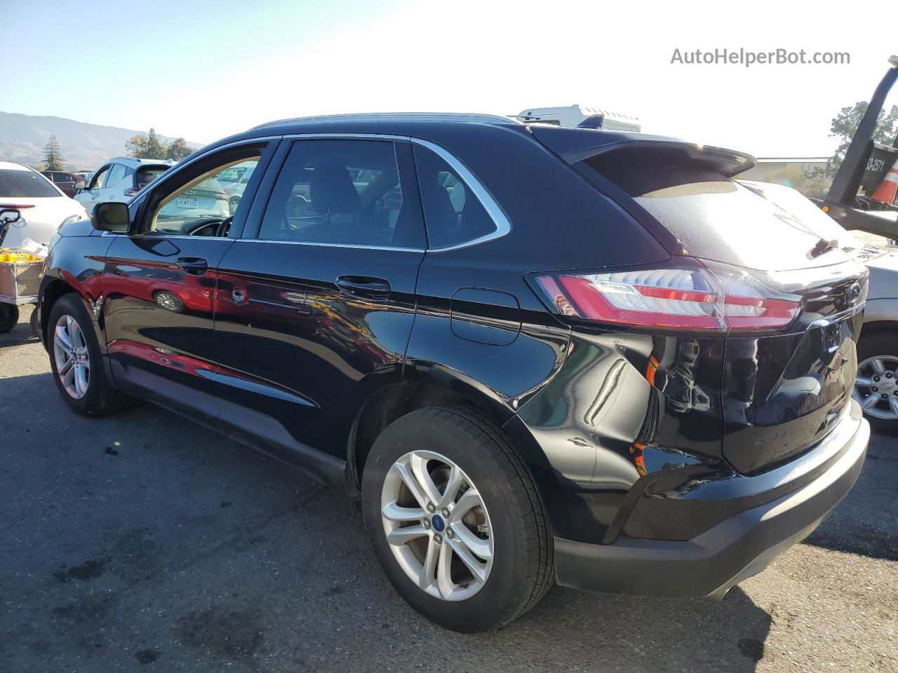 2020 Ford Edge Sel Черный vin: 2FMPK4J94LBB01473