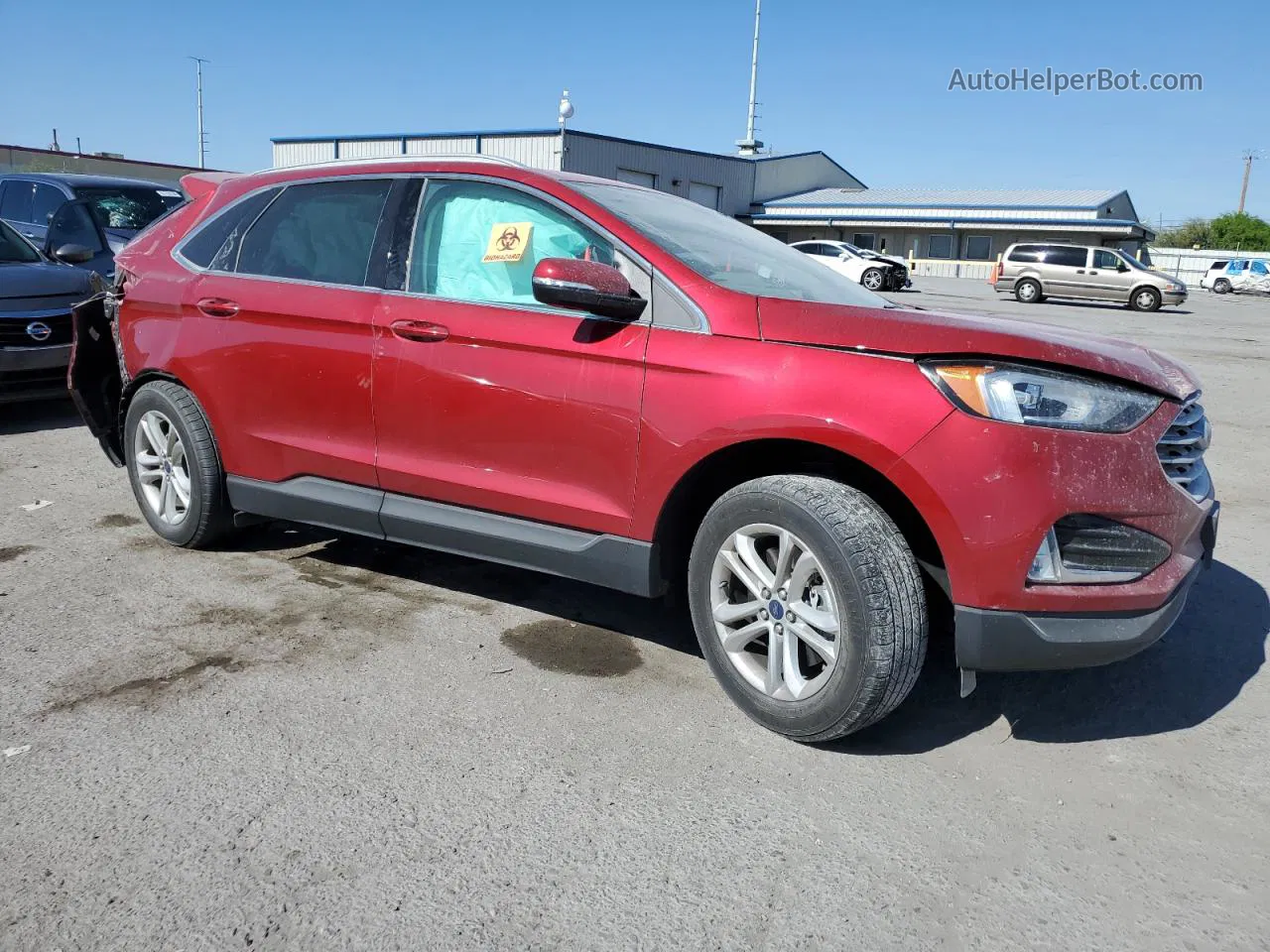 2020 Ford Edge Sel Red vin: 2FMPK4J94LBB62368