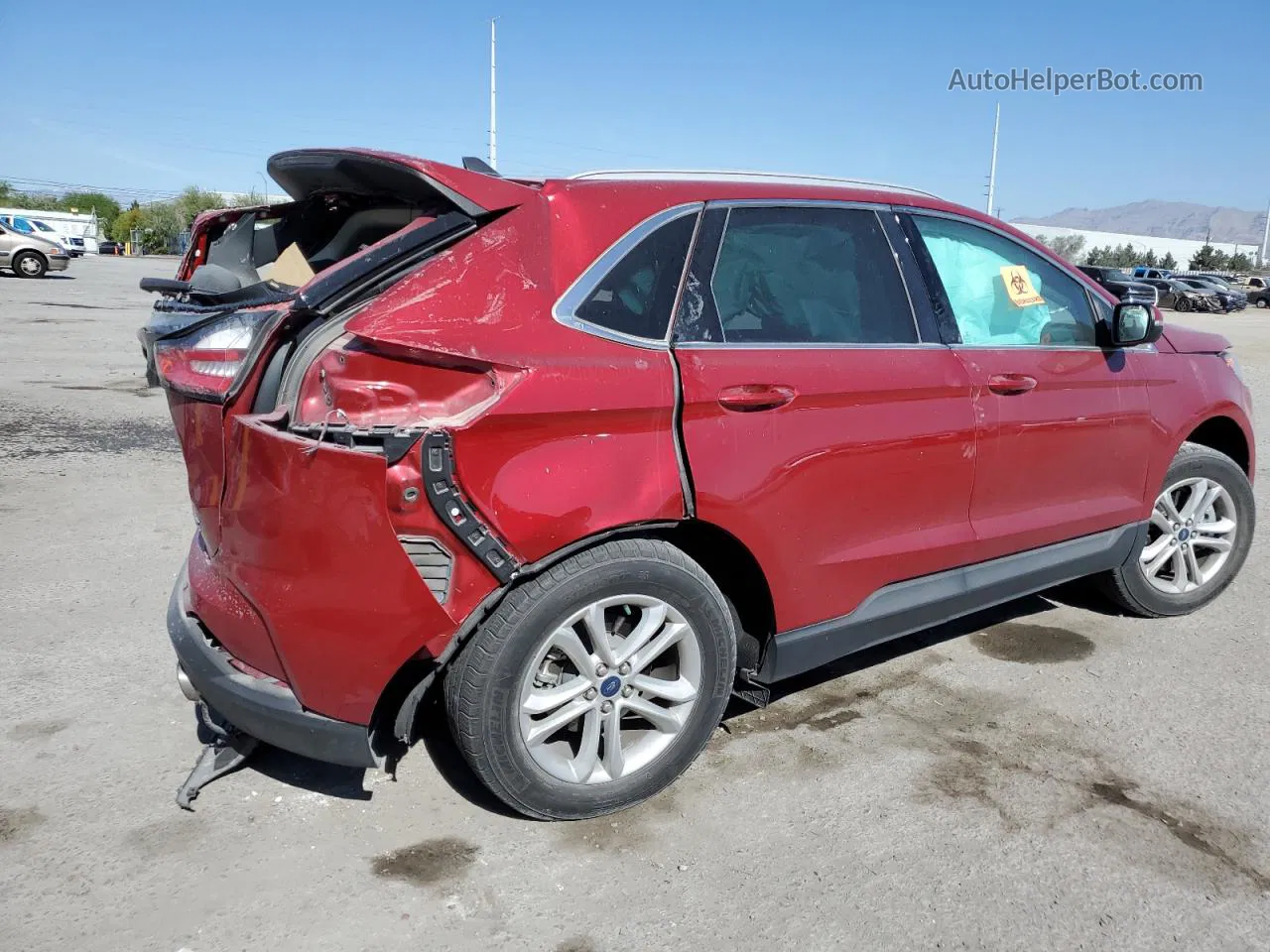 2020 Ford Edge Sel Красный vin: 2FMPK4J94LBB62368