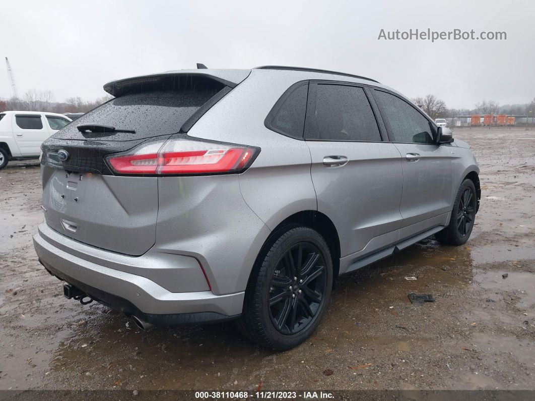 2020 Ford Edge St Line Silver vin: 2FMPK4J94LBB67666