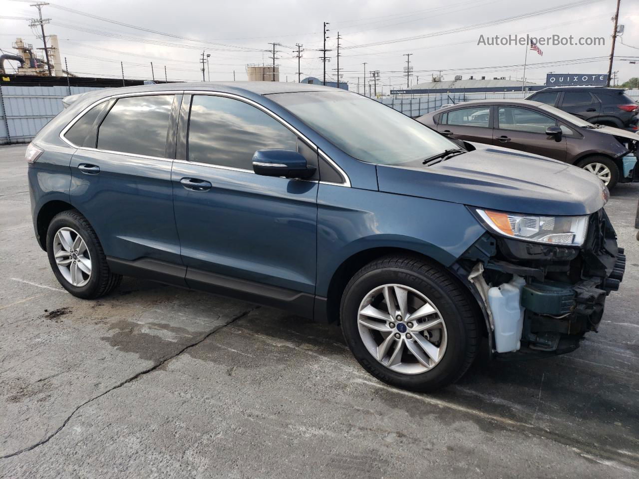 2016 Ford Edge Sel Blue vin: 2FMPK4J95GBB03156