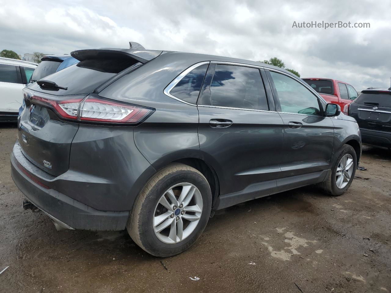 2016 Ford Edge Sel Gray vin: 2FMPK4J95GBB65849