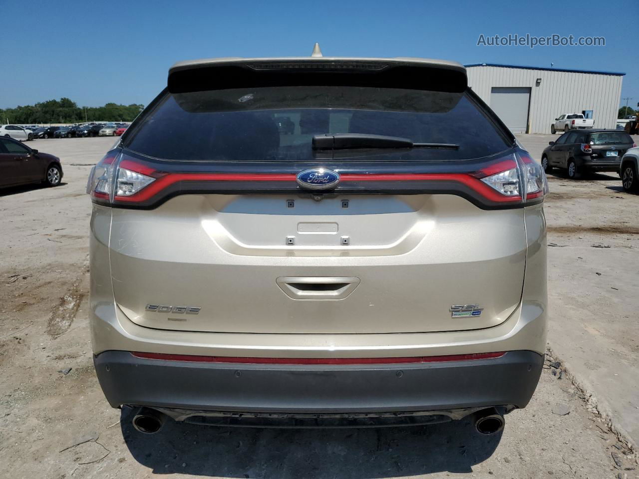 2017 Ford Edge Sel Gold vin: 2FMPK4J95HBC09172