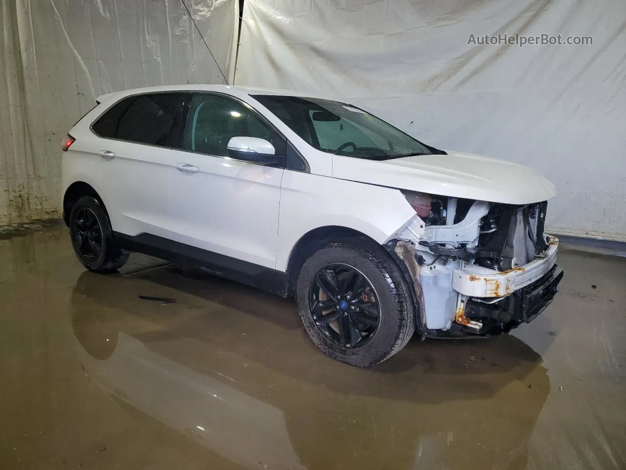 2017 Ford Edge Sel White vin: 2FMPK4J95HBC61126