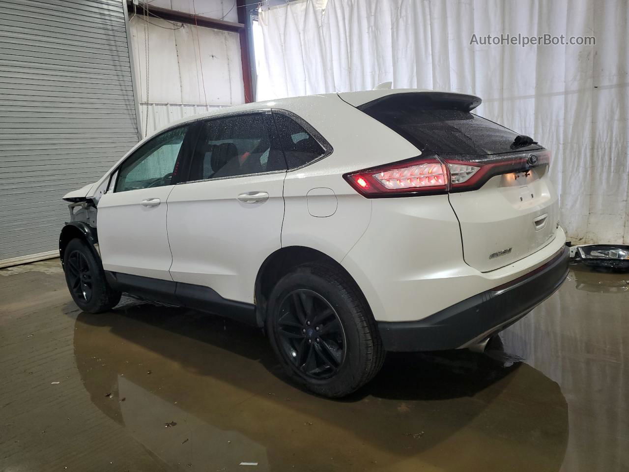 2017 Ford Edge Sel White vin: 2FMPK4J95HBC61126