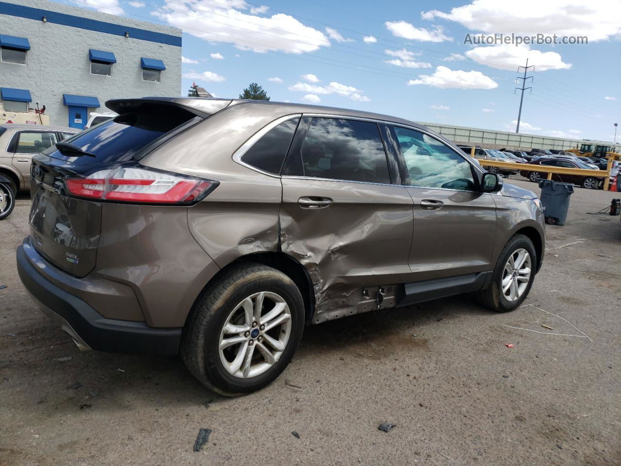 2019 Ford Edge Sel Brown vin: 2FMPK4J95KBB41107