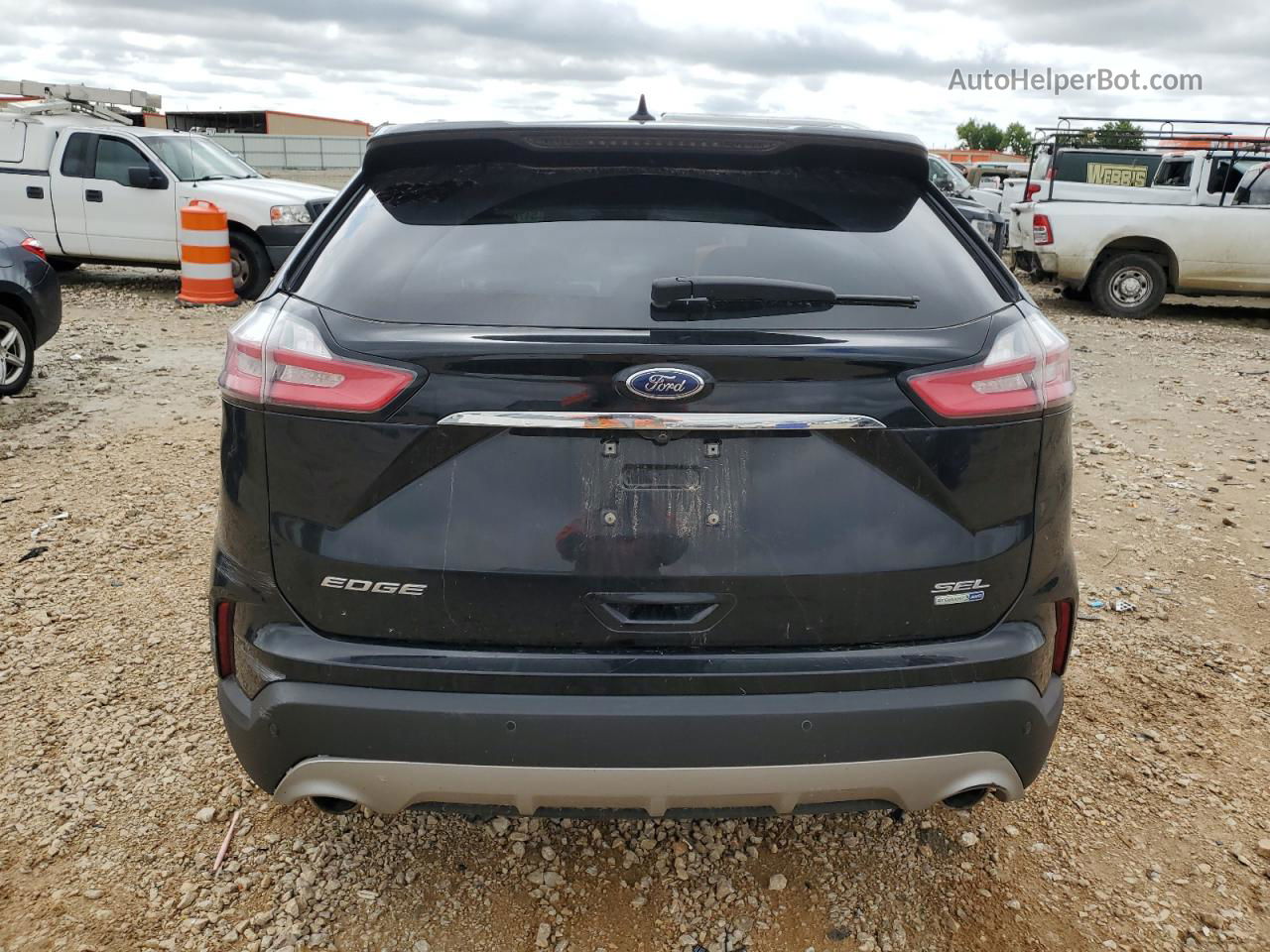 2019 Ford Edge Sel Black vin: 2FMPK4J95KBB48073