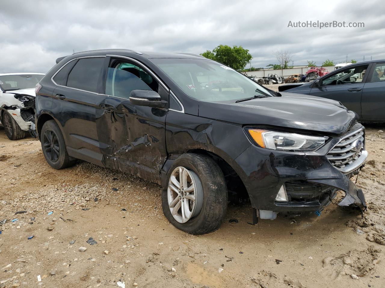 2019 Ford Edge Sel Black vin: 2FMPK4J95KBB48073