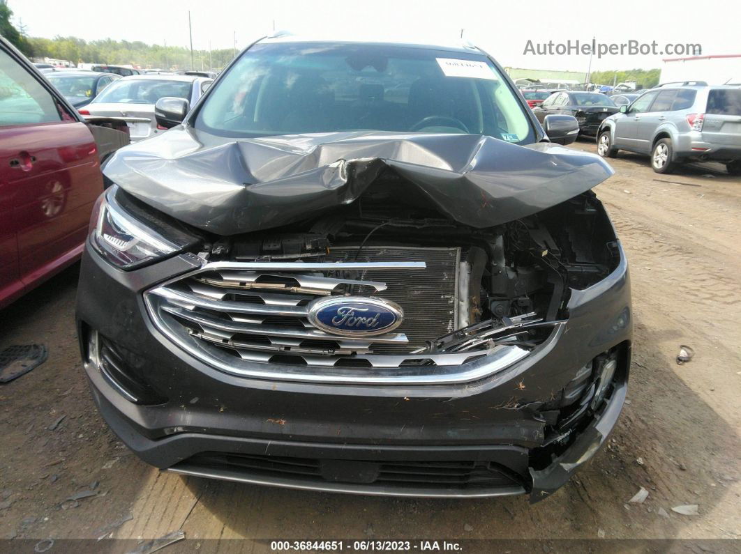 2019 Ford Edge Sel Gray vin: 2FMPK4J95KBC00639