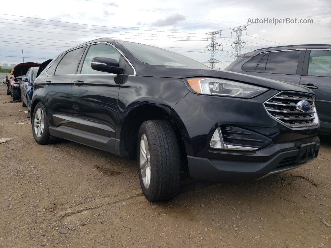 2019 Ford Edge Sel Black vin: 2FMPK4J95KBC40719