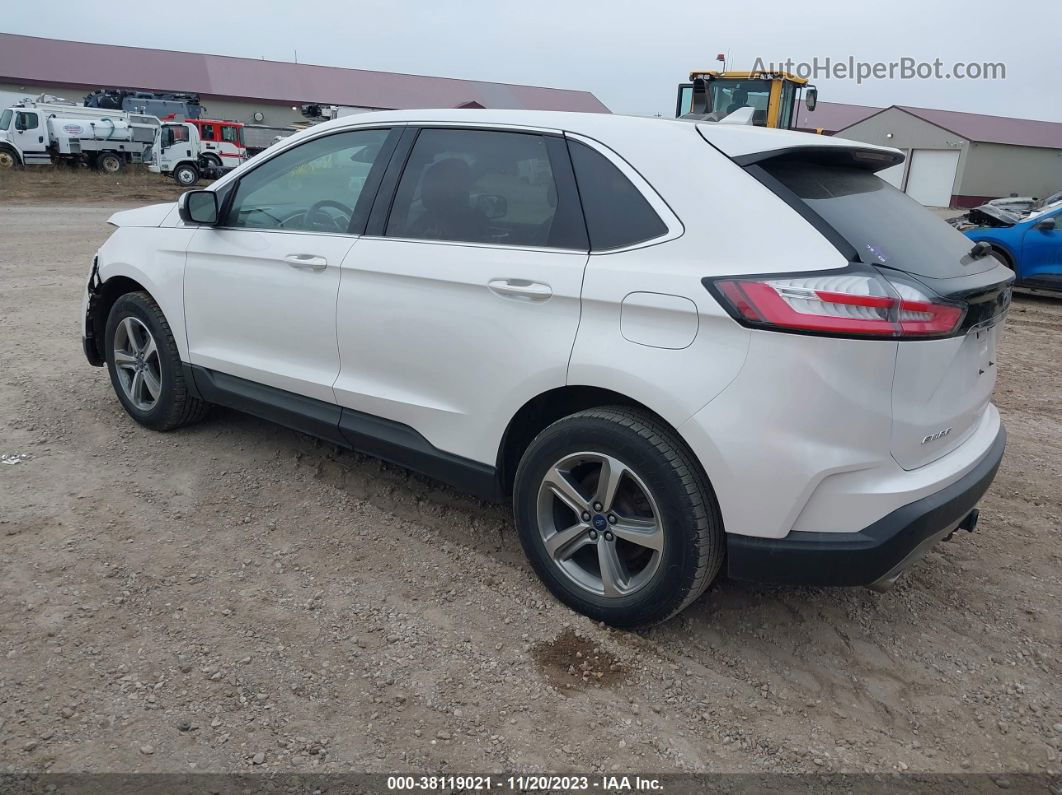 2019 Ford Edge Sel White vin: 2FMPK4J95KBC48237