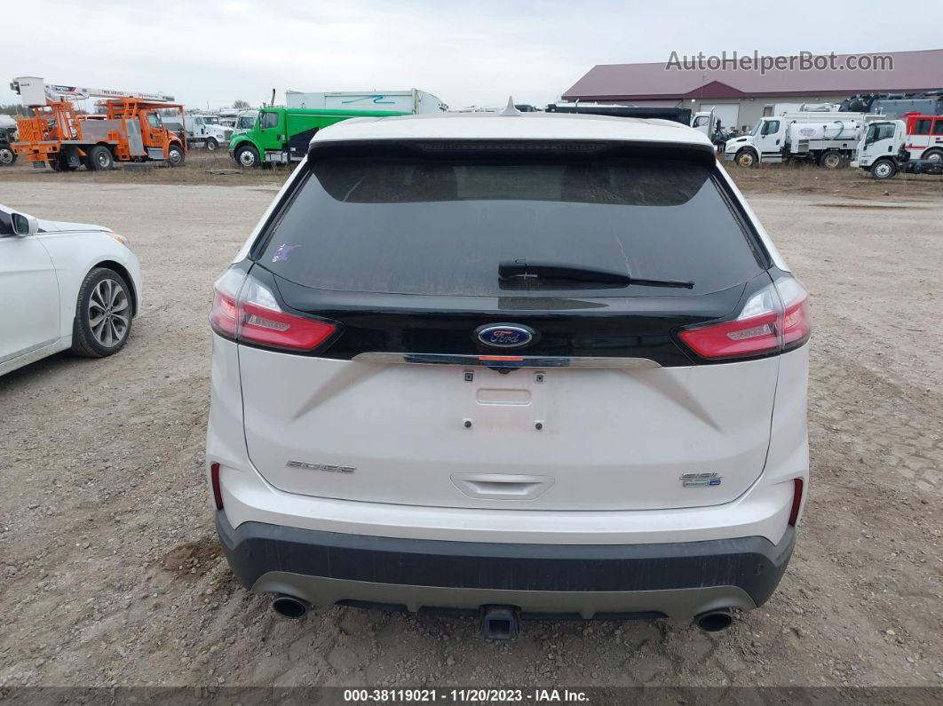 2019 Ford Edge Sel Белый vin: 2FMPK4J95KBC48237