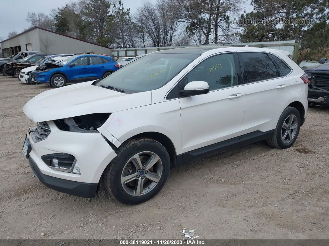 2019 Ford Edge Sel Белый vin: 2FMPK4J95KBC48237