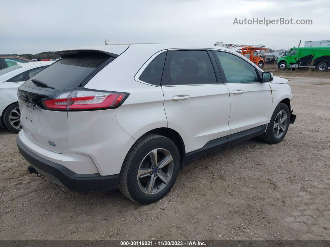 2019 Ford Edge Sel Белый vin: 2FMPK4J95KBC48237