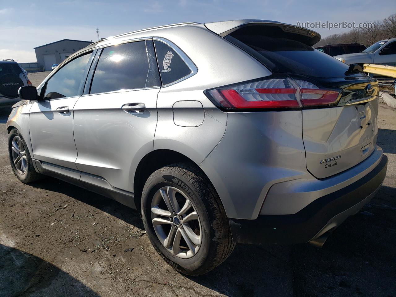 2019 Ford Edge Sel Silver vin: 2FMPK4J95KBC60288