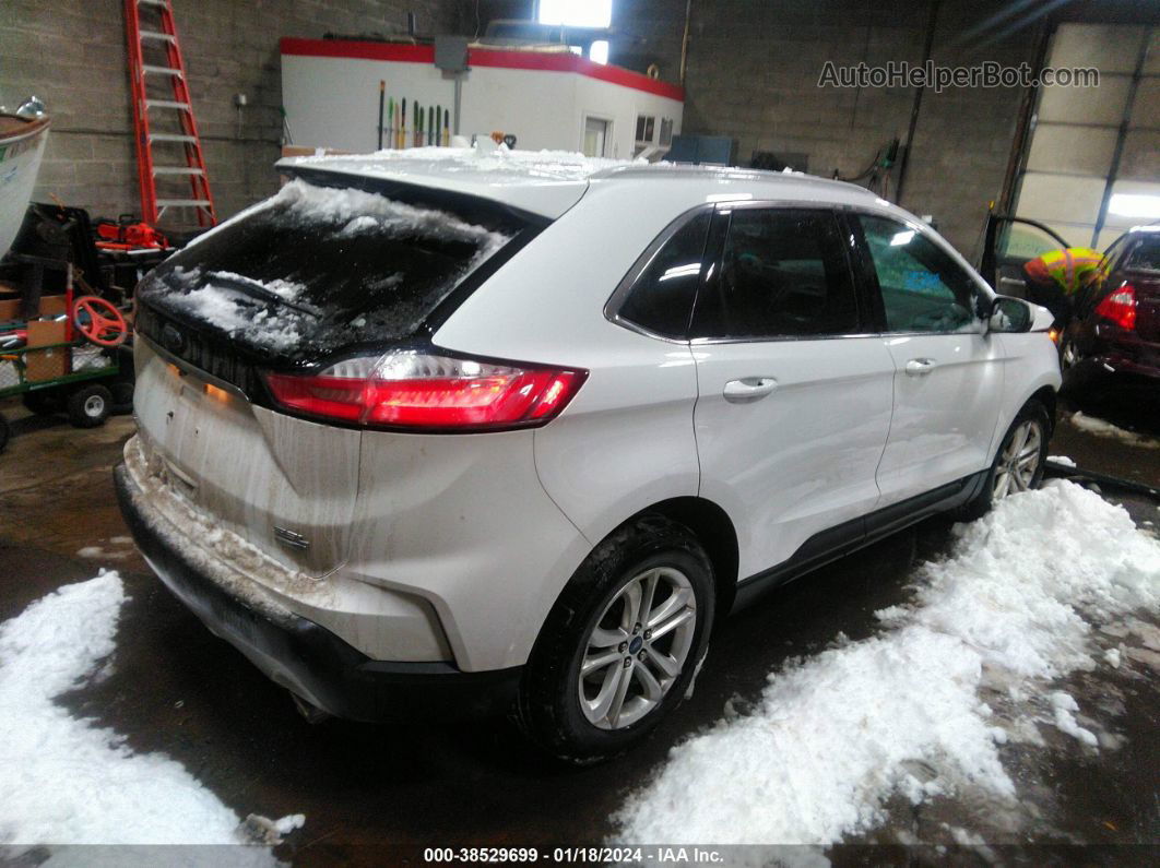 2019 Ford Edge Sel Белый vin: 2FMPK4J95KBC70464