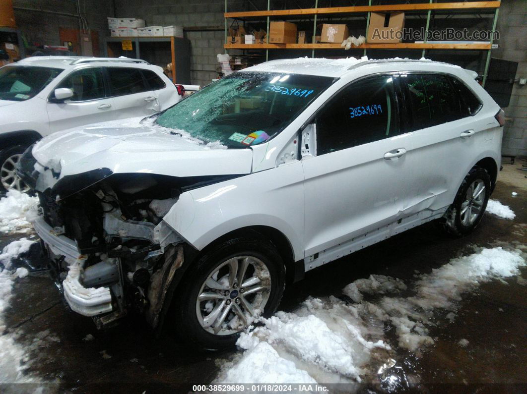 2019 Ford Edge Sel Белый vin: 2FMPK4J95KBC70464