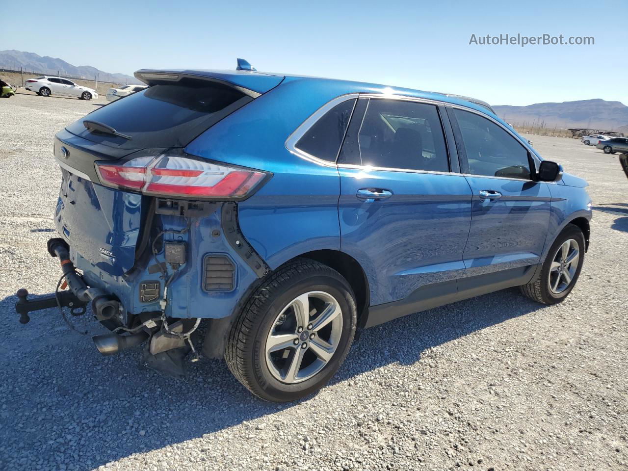 2020 Ford Edge Sel Blue vin: 2FMPK4J95LBA48752