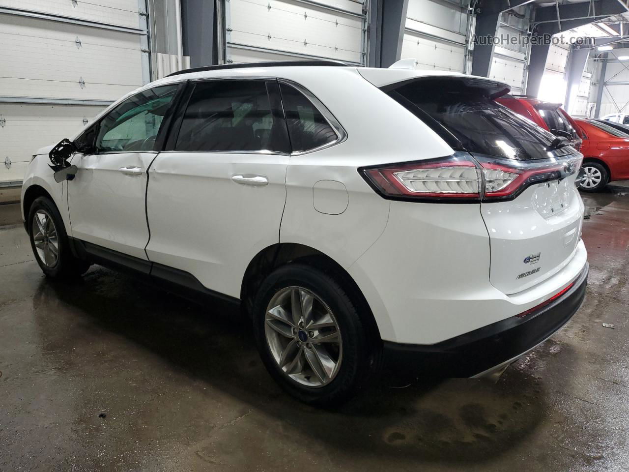 2016 Ford Edge Sel White vin: 2FMPK4J96GBB66850