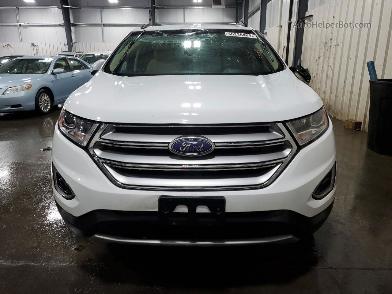 2016 Ford Edge Sel White vin: 2FMPK4J96GBB66850