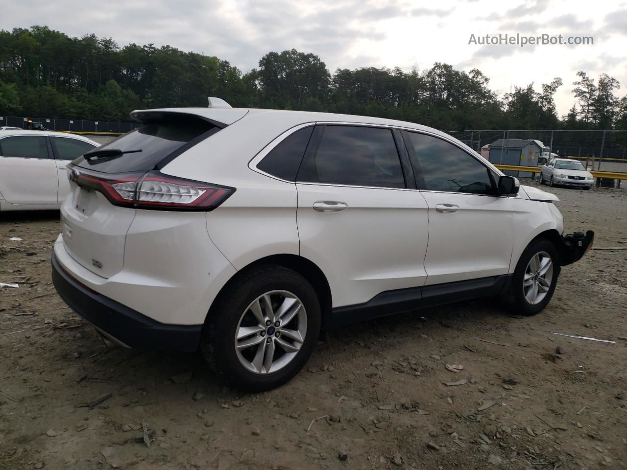 2016 Ford Edge Sel White vin: 2FMPK4J96GBB70154