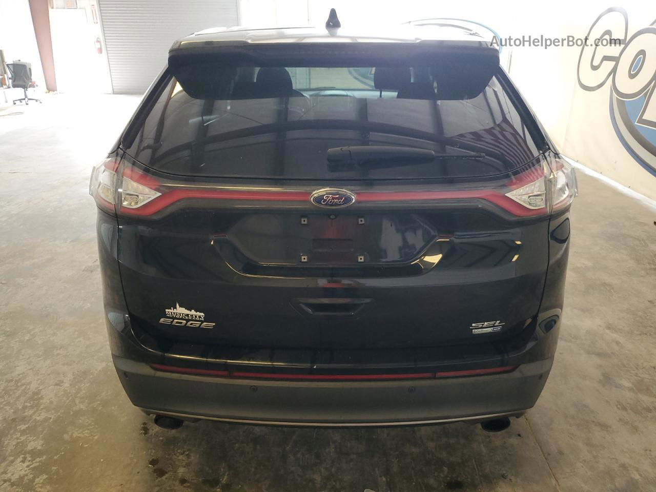 2016 Ford Edge Sel Black vin: 2FMPK4J96GBC03489