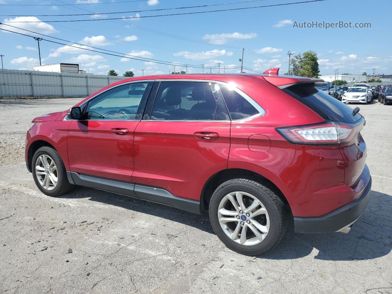 2016 Ford Edge Sel Красный vin: 2FMPK4J96GBC64969