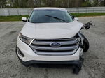 2017 Ford Edge Sel White vin: 2FMPK4J96HBB55106