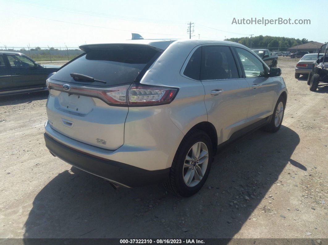 2018 Ford Edge Sel Silver vin: 2FMPK4J96JBB63390