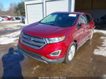 2018 Ford Edge Sel Burgundy vin: 2FMPK4J96JBB67035