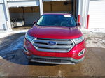 2018 Ford Edge Sel Burgundy vin: 2FMPK4J96JBB67035