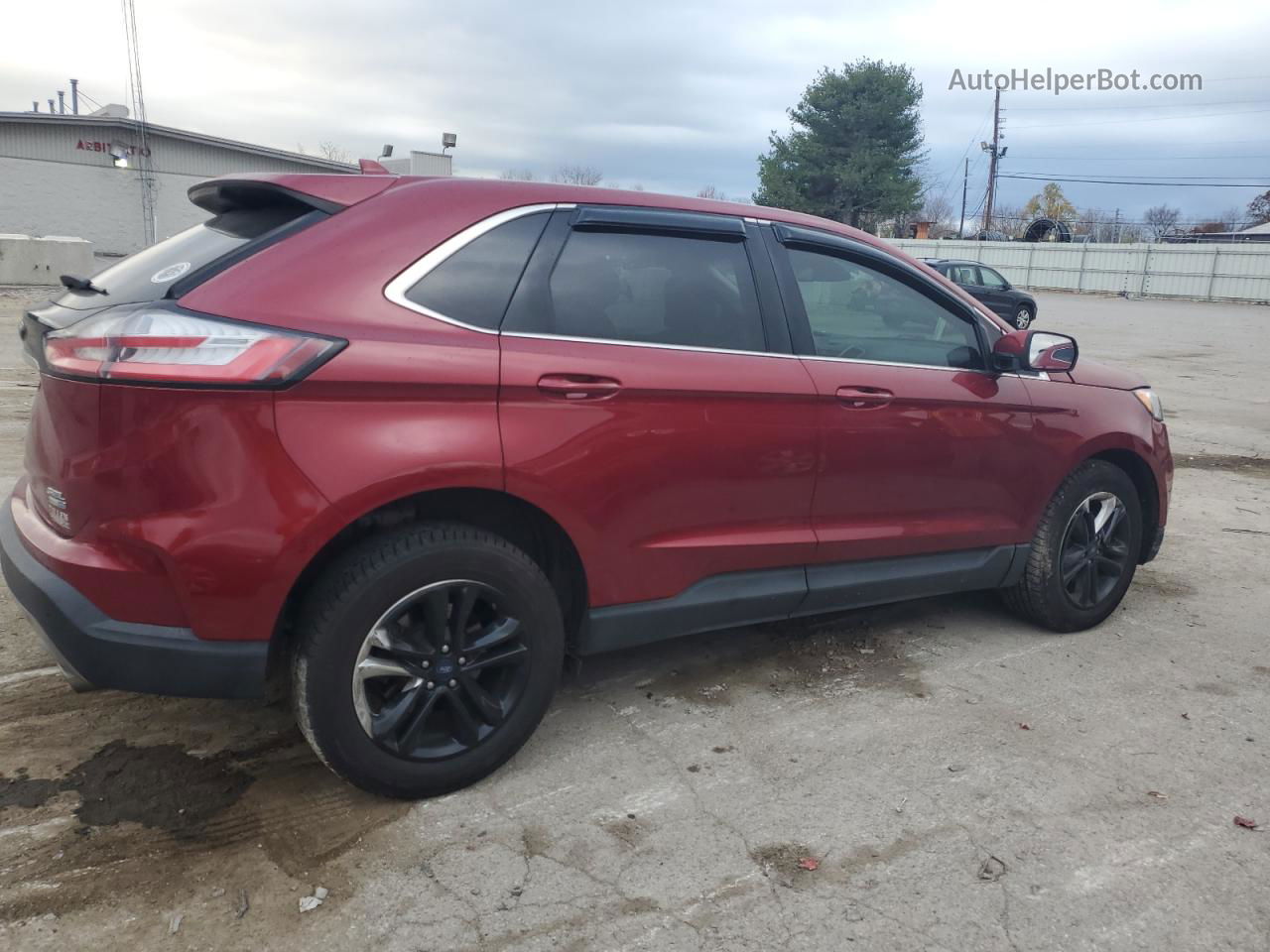 2019 Ford Edge Sel Темно-бордовый vin: 2FMPK4J96KBB31864