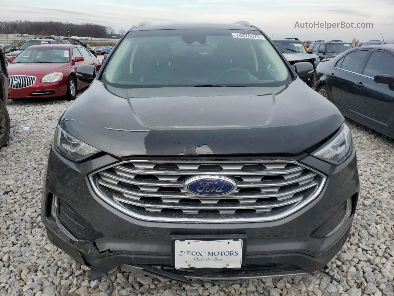 2019 Ford Edge Sel Charcoal vin: 2FMPK4J96KBB80157