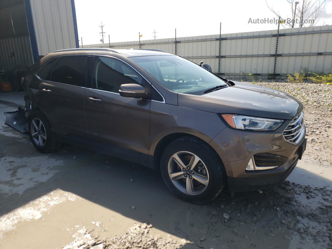 2019 Ford Edge Sel Brown vin: 2FMPK4J96KBC34475