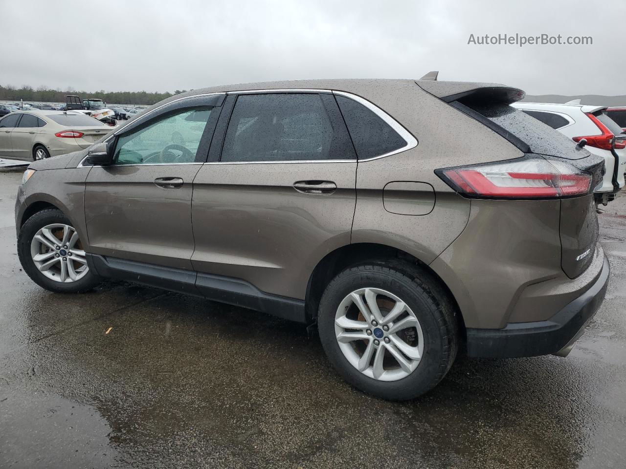 2019 Ford Edge Sel Brown vin: 2FMPK4J96KBC66942