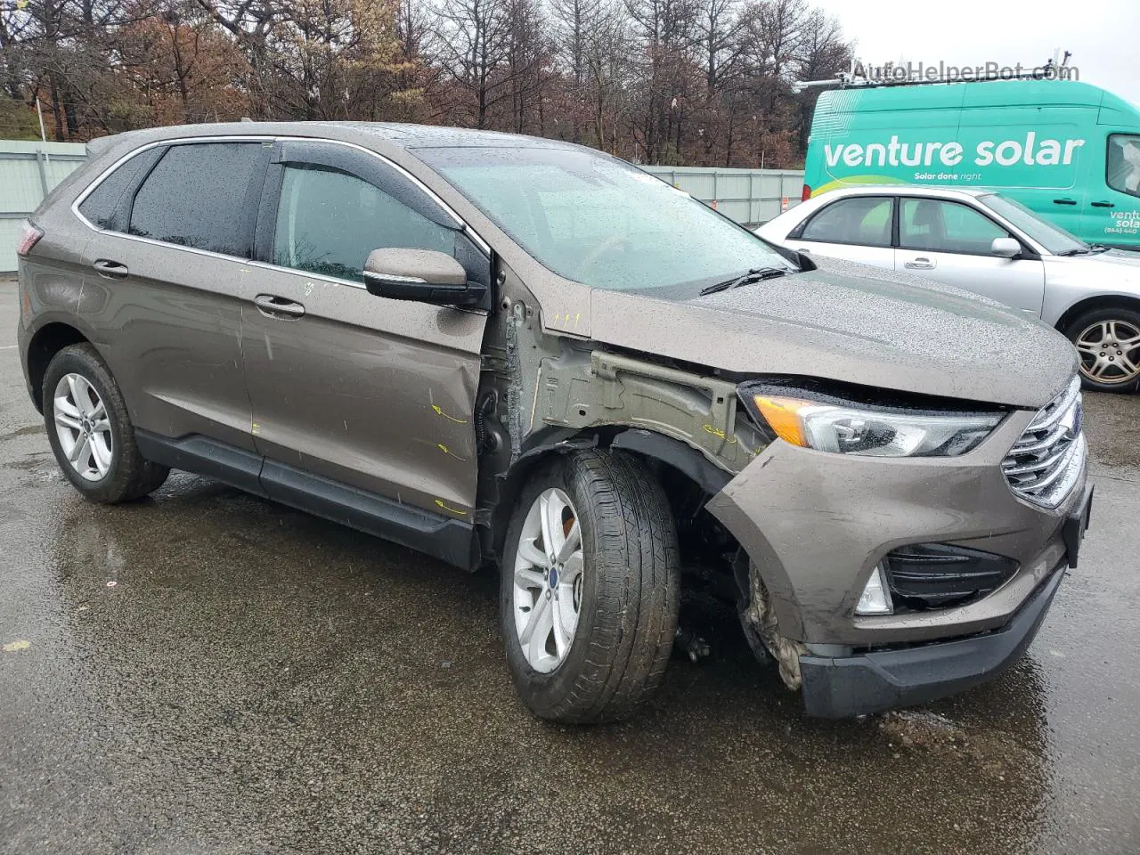 2019 Ford Edge Sel Brown vin: 2FMPK4J96KBC66942