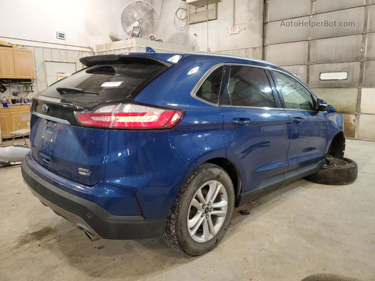 2020 Ford Edge Sel Blue vin: 2FMPK4J96LBA55354