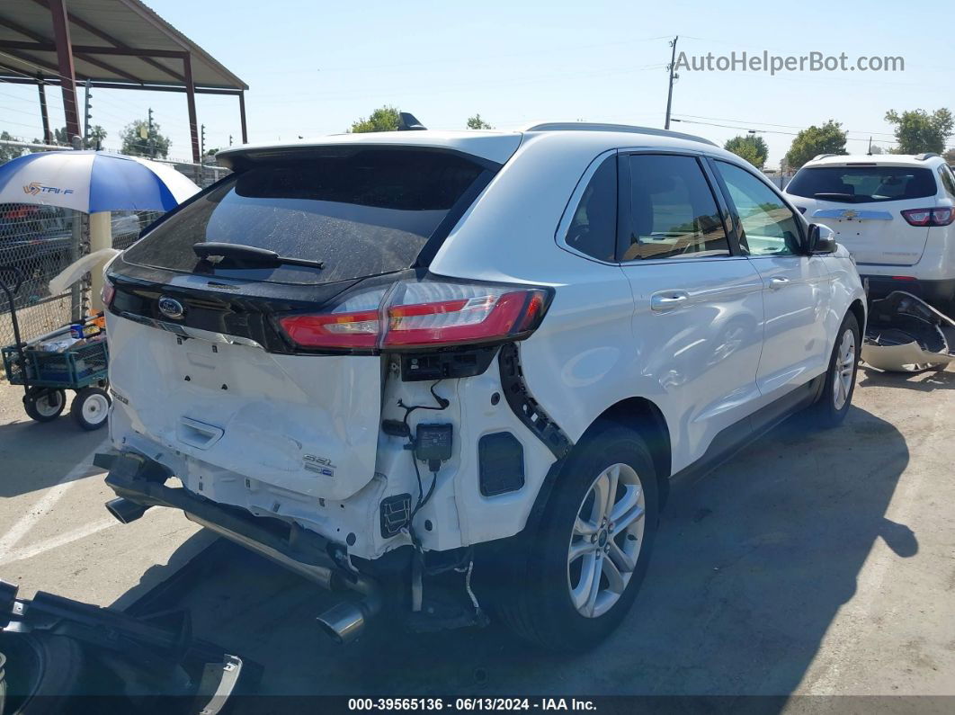 2020 Ford Edge Sel White vin: 2FMPK4J96LBB14502