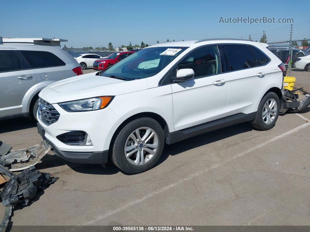 2020 Ford Edge Sel White vin: 2FMPK4J96LBB14502