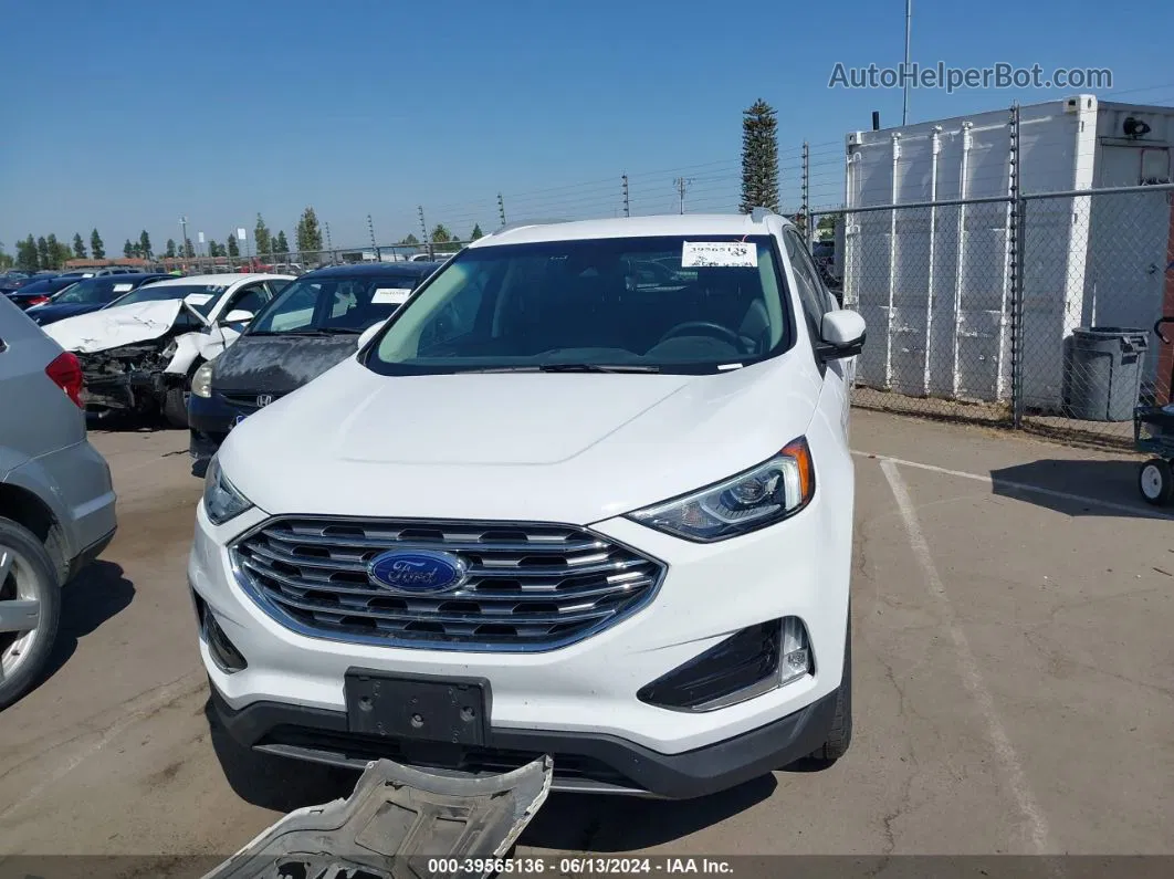 2020 Ford Edge Sel White vin: 2FMPK4J96LBB14502