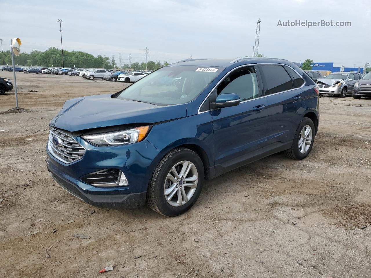 2020 Ford Edge Sel Blue vin: 2FMPK4J96LBB19618