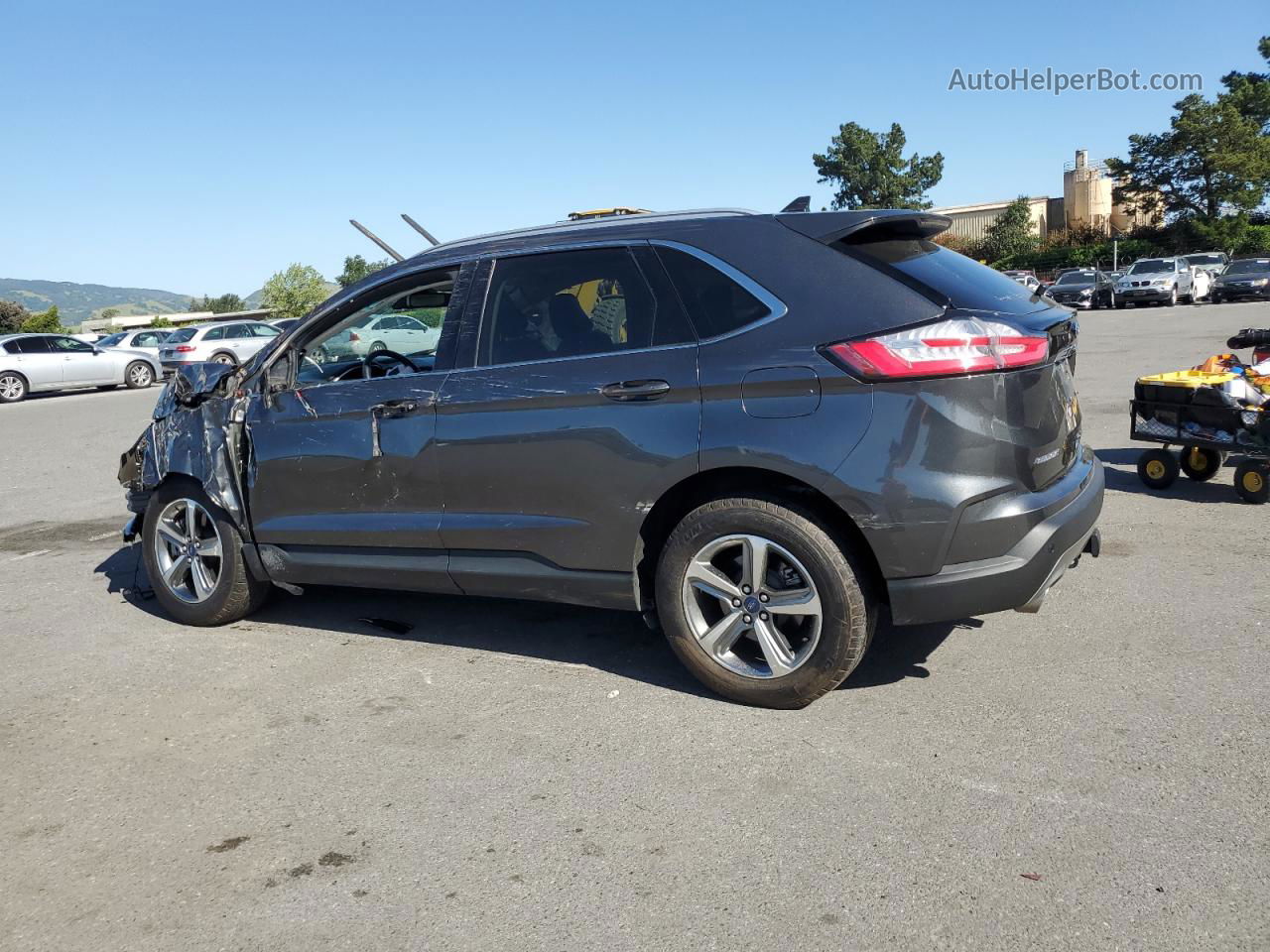 2020 Ford Edge Sel Black vin: 2FMPK4J96LBB53624