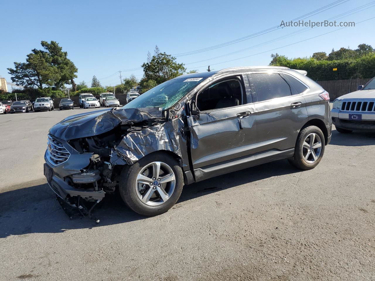 2020 Ford Edge Sel Black vin: 2FMPK4J96LBB53624