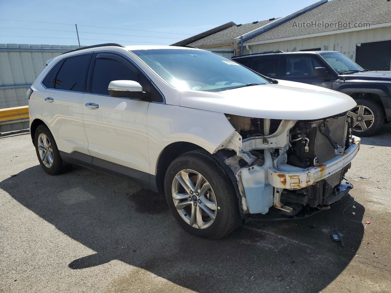 2016 Ford Edge Sel White vin: 2FMPK4J97GBB57736